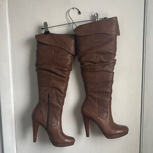 Jessica Simpson Brown Over the Knee Boots